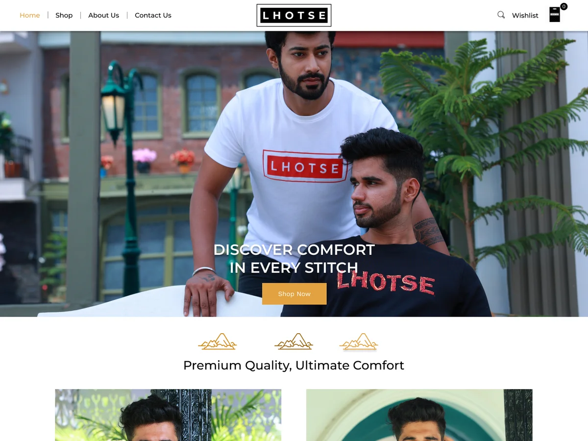 Lhotse Fashion website preview