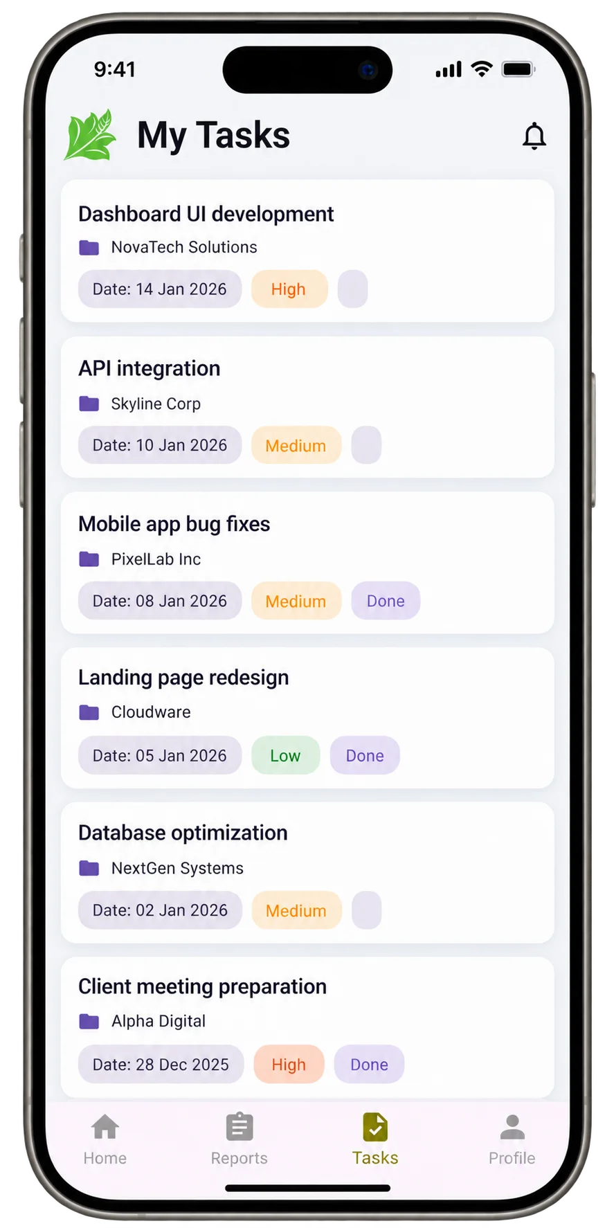 HR Portal Screen 4 - My Tasks