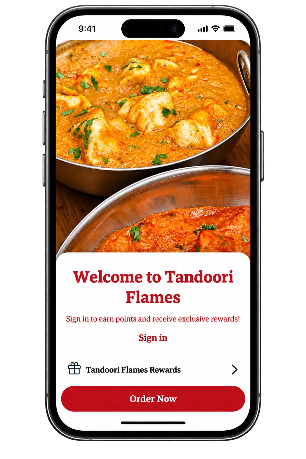Tandoori Flames Mockup