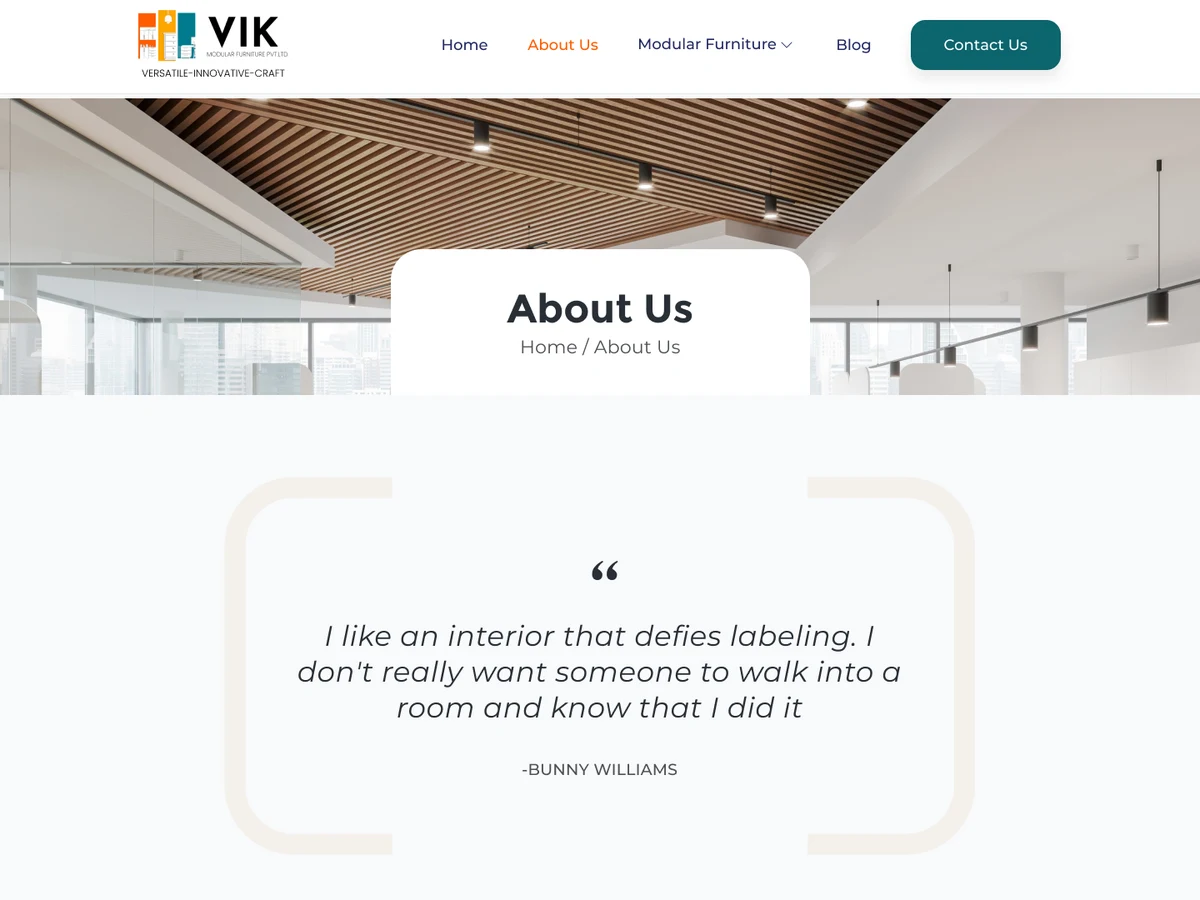 VIK Modular About Preview