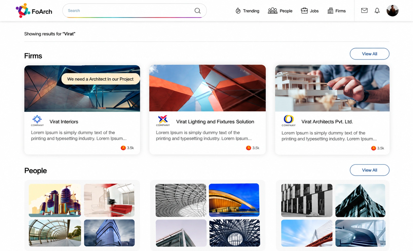 FoArch — Professional Networking