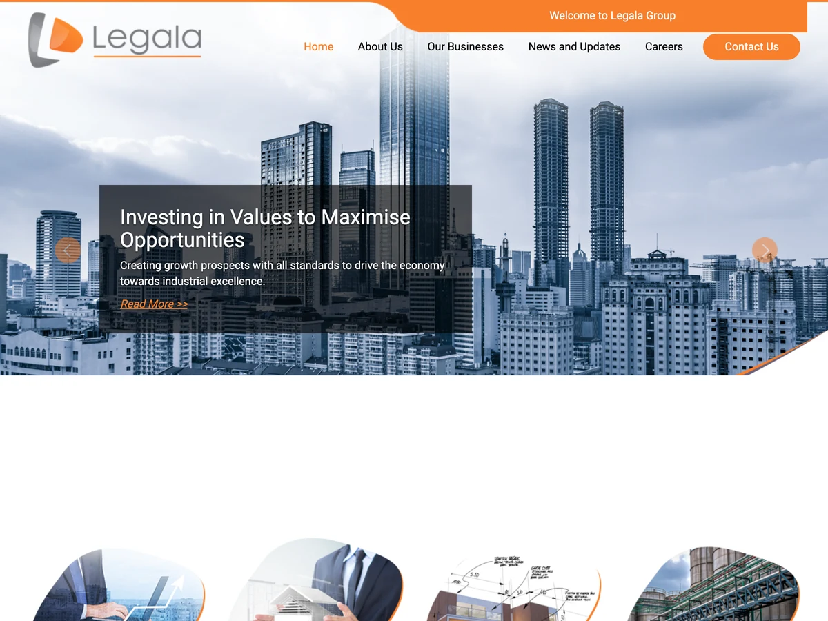 Legala Group website preview