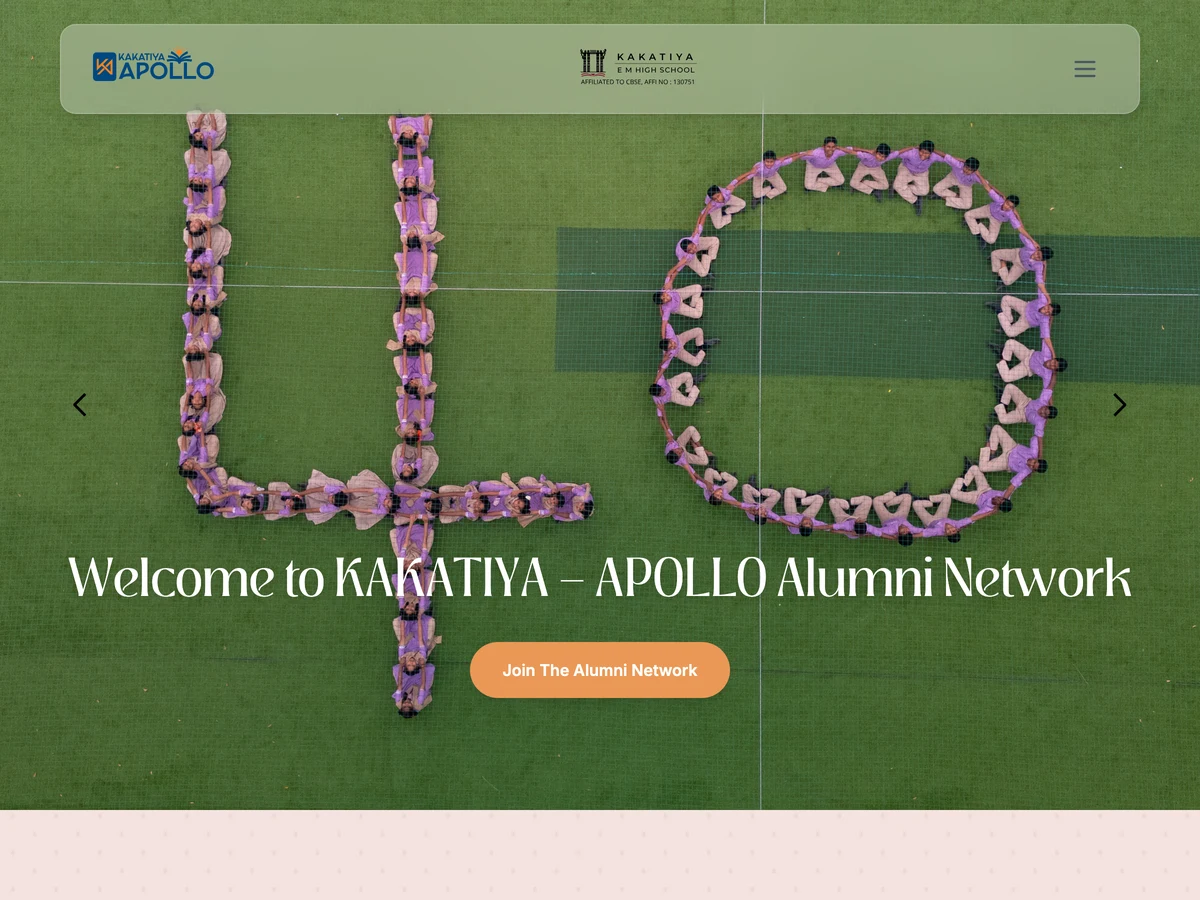 Kakatiya Apollo Schools, Andhra Pradesh website preview