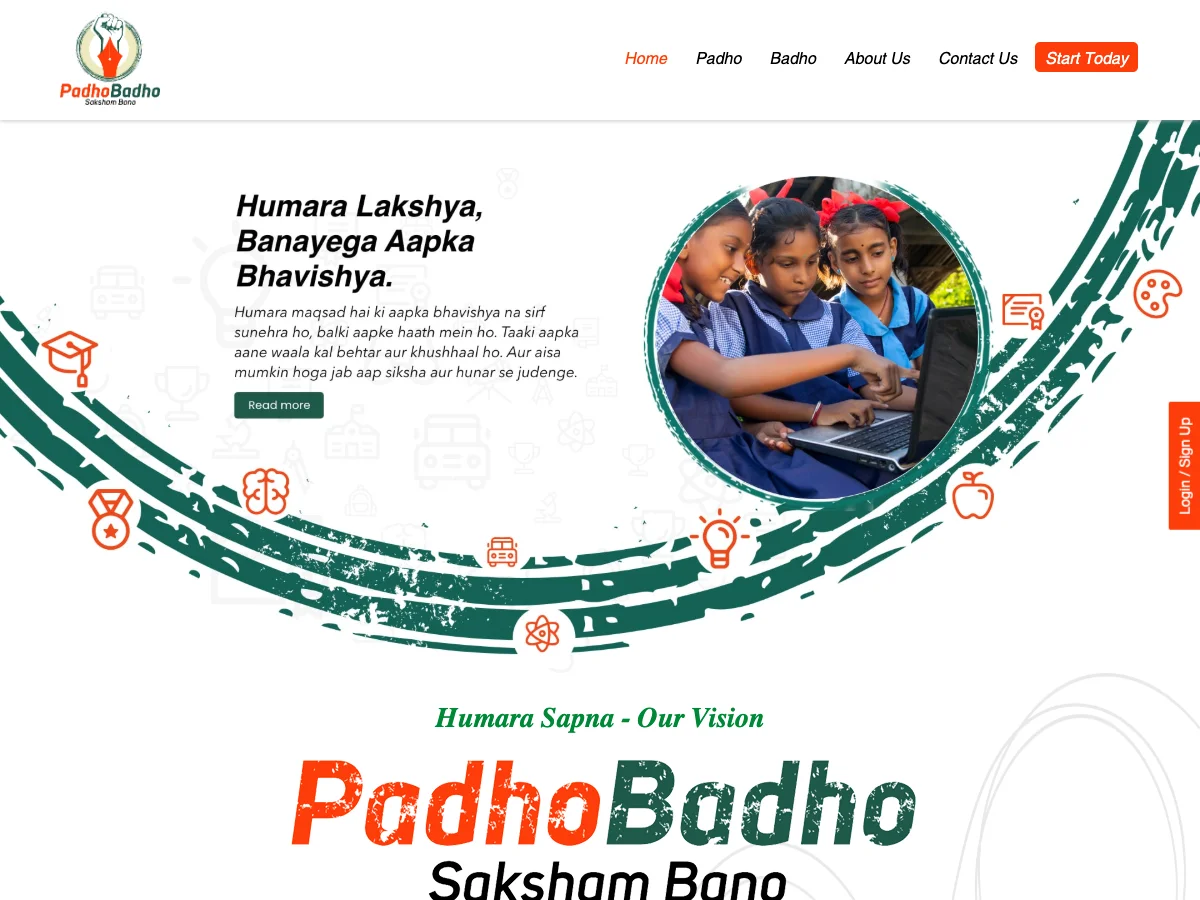 Padho Badho website preview