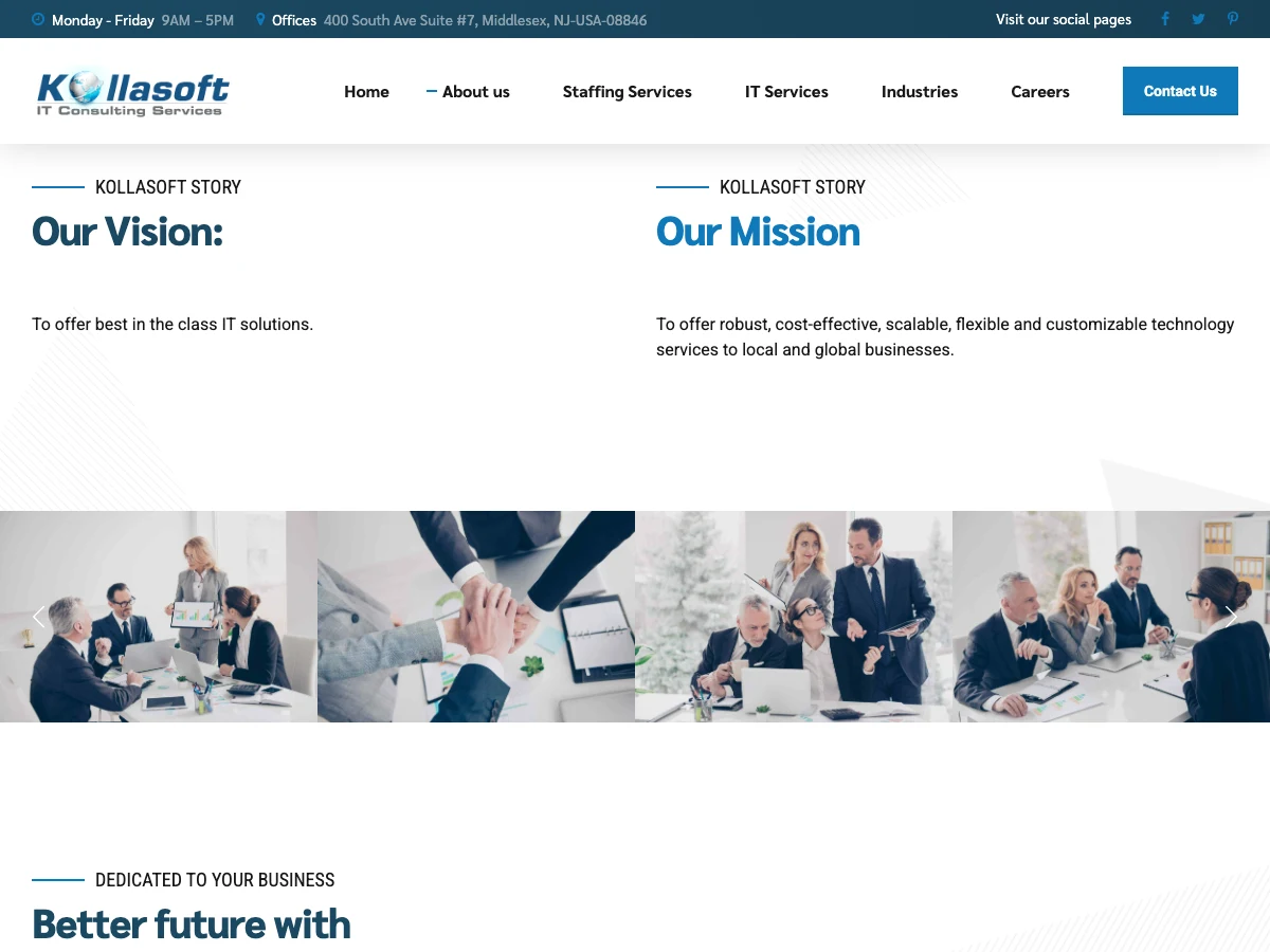 Kollasoft website preview