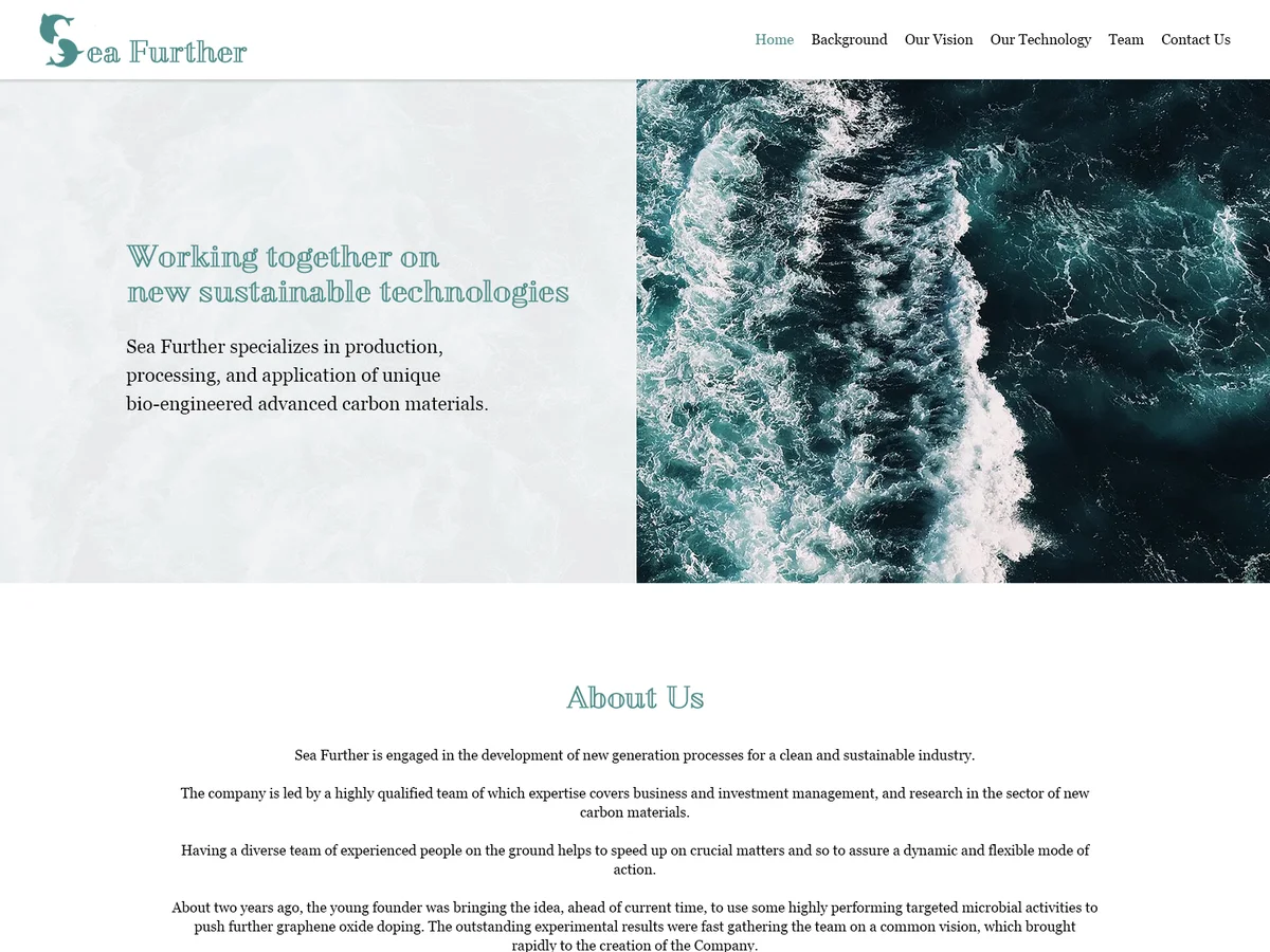 Sea-Further website preview