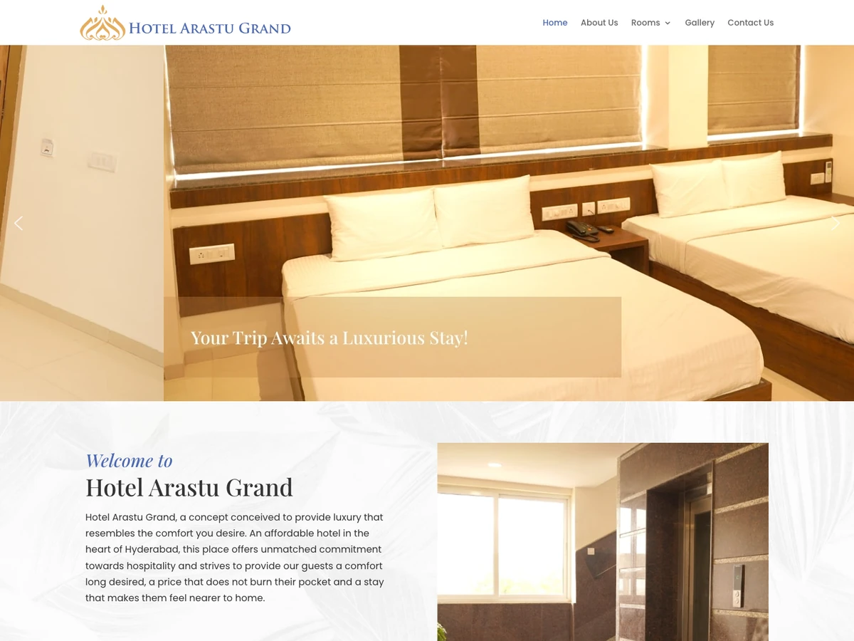 Arastu Grand website preview