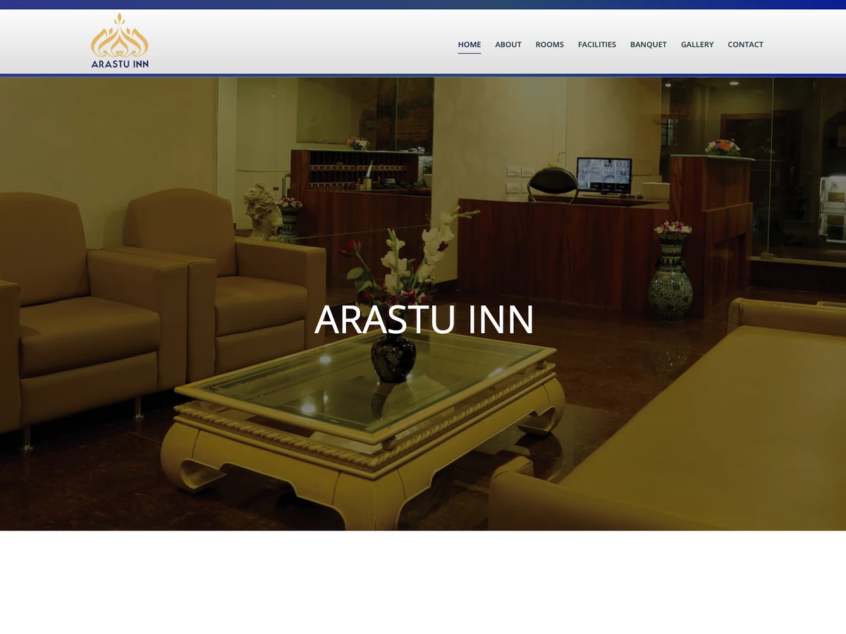 Arastu Inn website preview
