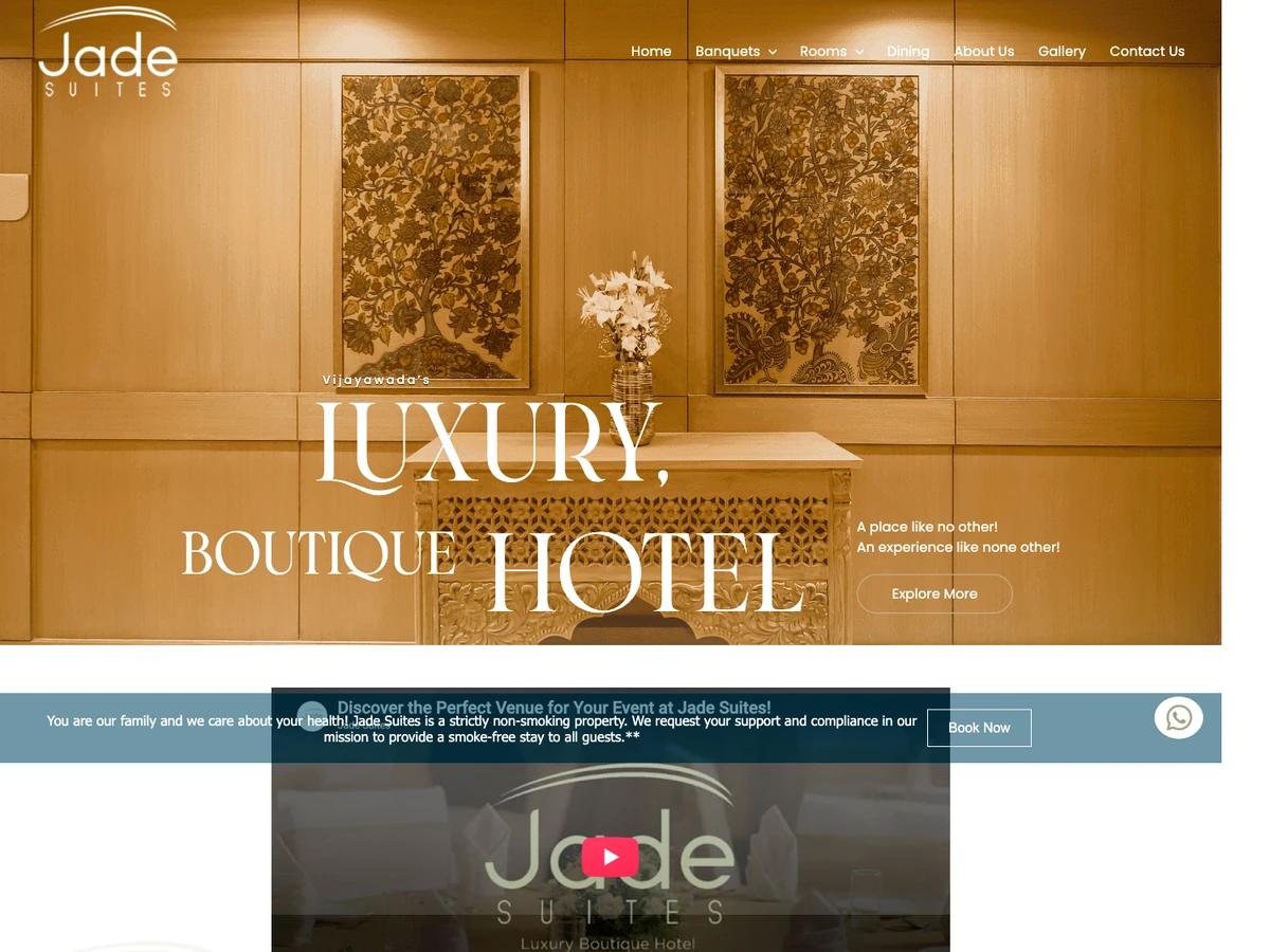 Jade Suites website preview