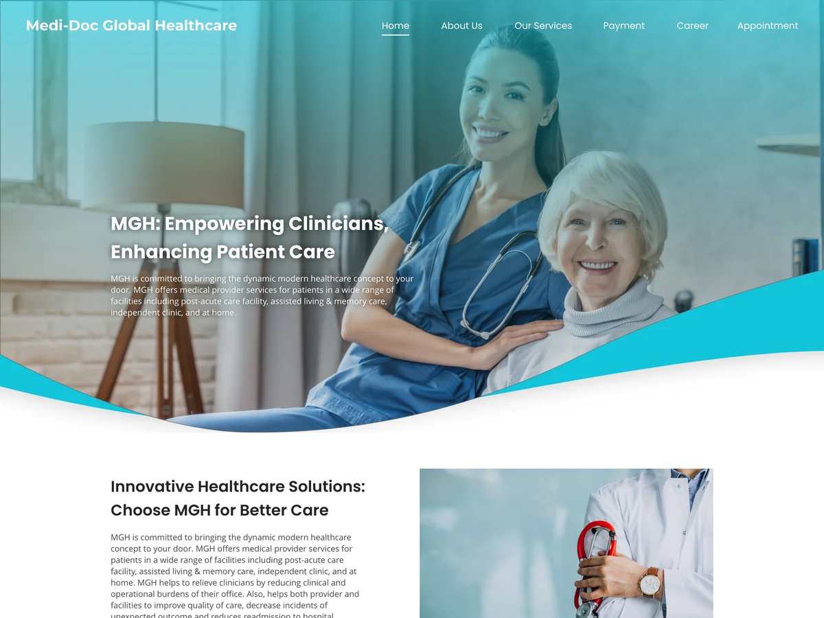 Medicbay website preview