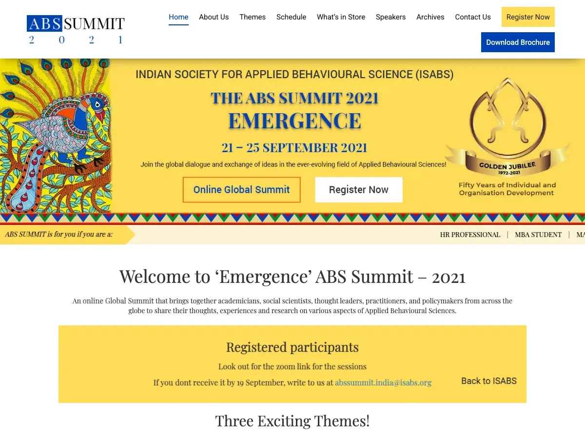 ABS Summit website preview