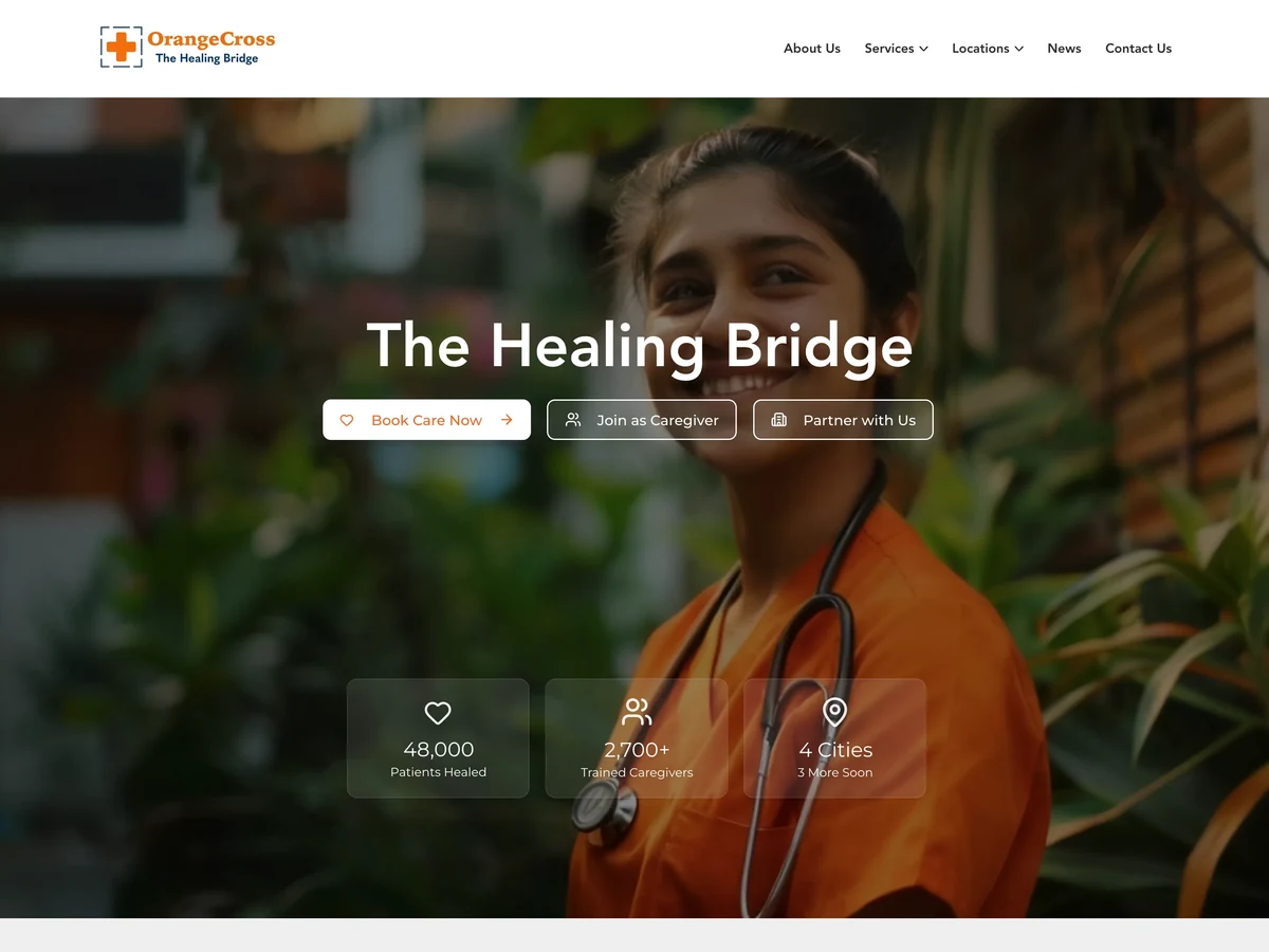 Orange Cross Foundation website preview