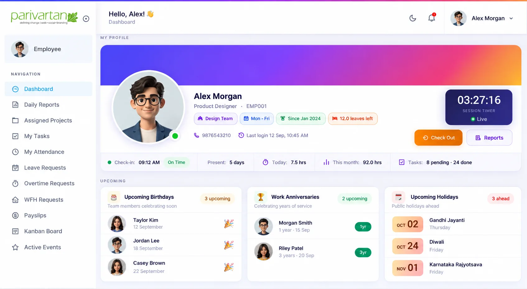Web Development Flat Straight Showcase